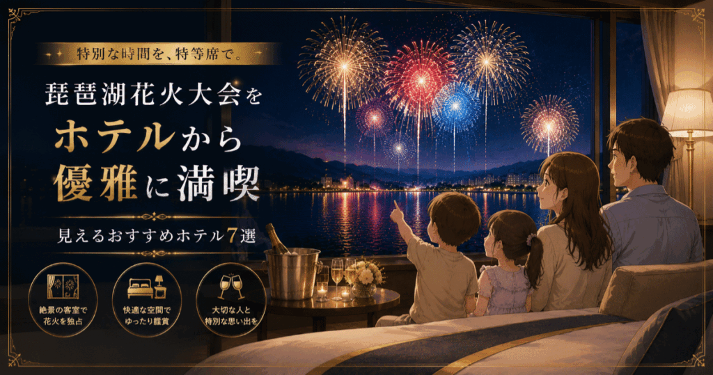 琵琶湖花火大会がホテルから見えるおすすめの宿10選！確実に予約するコツも伝授