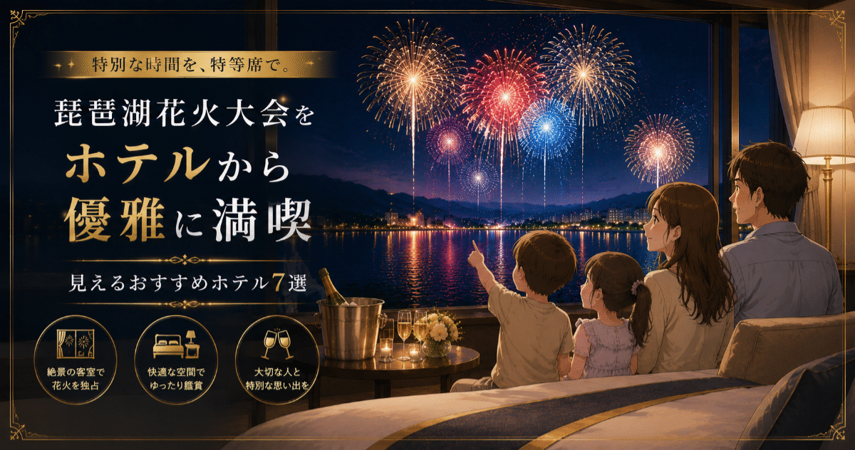 琵琶湖花火大会がホテルから見えるおすすめの宿10選！確実に予約するコツも伝授