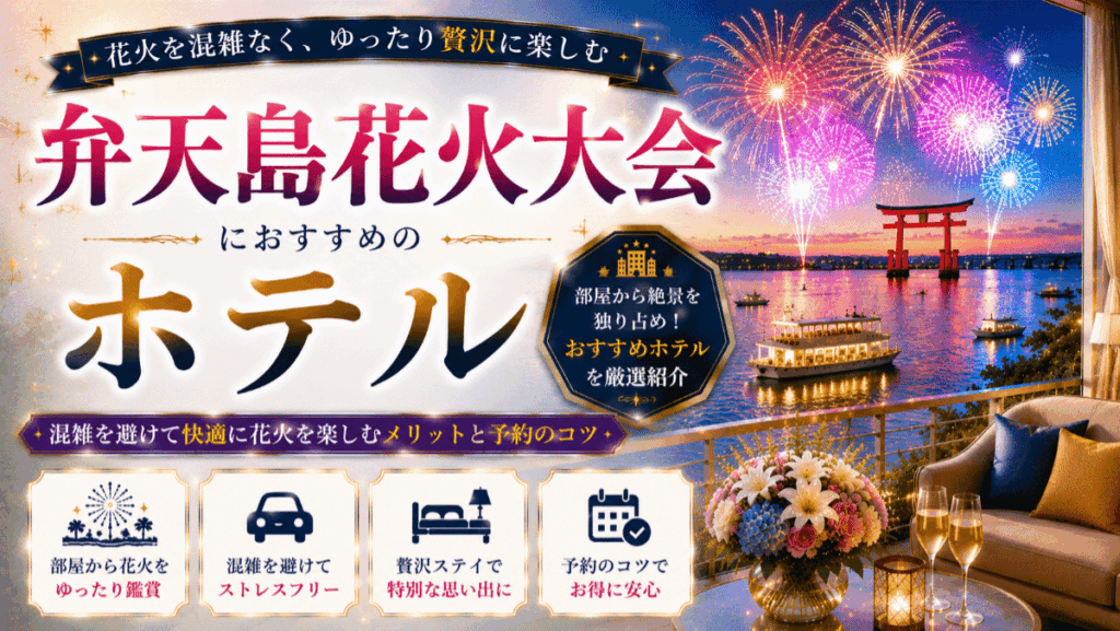 弁天島花火大会のおすすめホテル10選！混雑を避けて部屋で鑑賞する選び方を解説