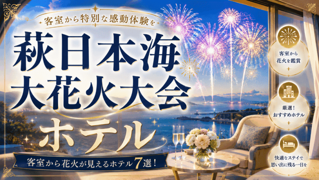 萩日本海大花火大会が見えるホテル7選！客室から鑑賞できる宿を厳選紹介