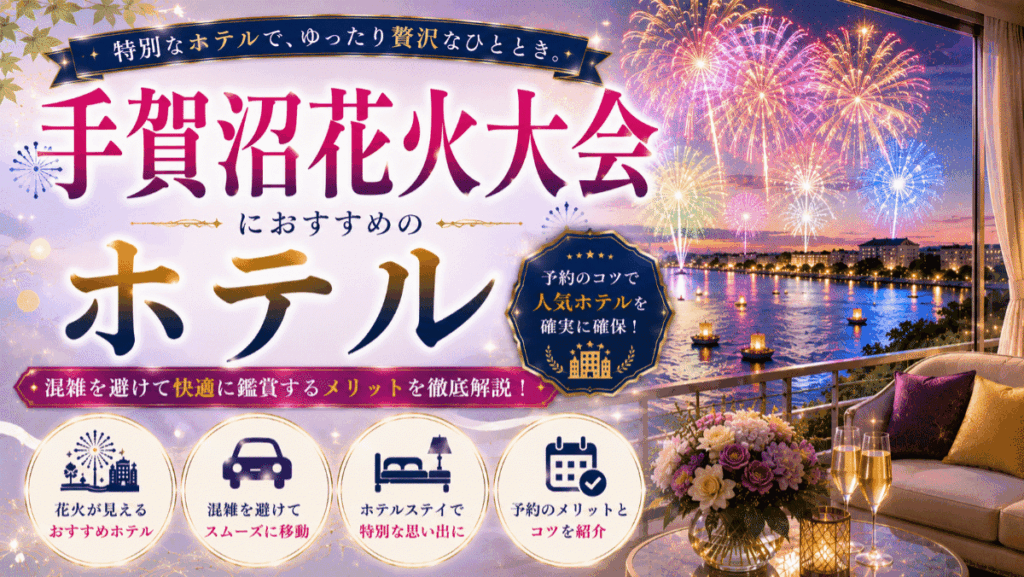 手賀沼花火大会のホテルおすすめ7選！混雑を避けて鑑賞するメリットと予約のコツ