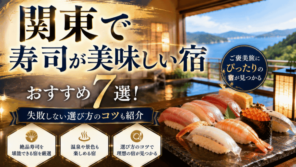 関東で寿司が美味しい宿おすすめ7選！失敗しない選び方のコツも紹介